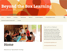 Tablet Screenshot of beyondtheboxlearning.com